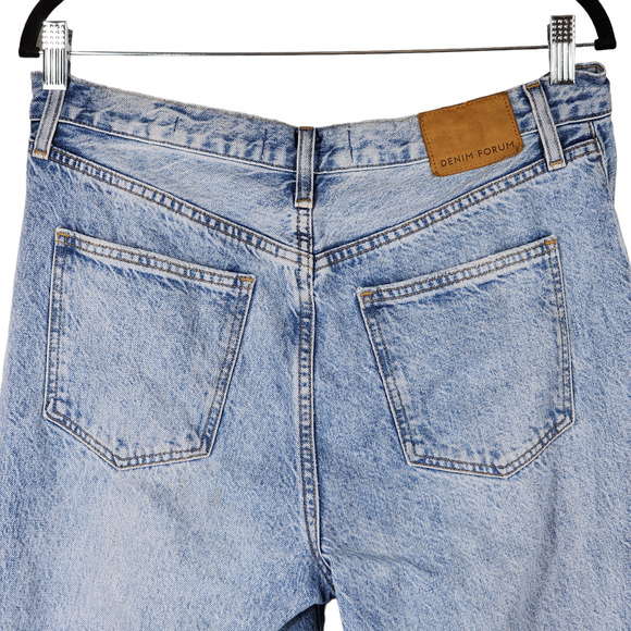 Aritzia Denim Forum Button Fly Jean 28x28 Women Joni High Rise Loose Fit Lt Blue - Picture 6 of 12